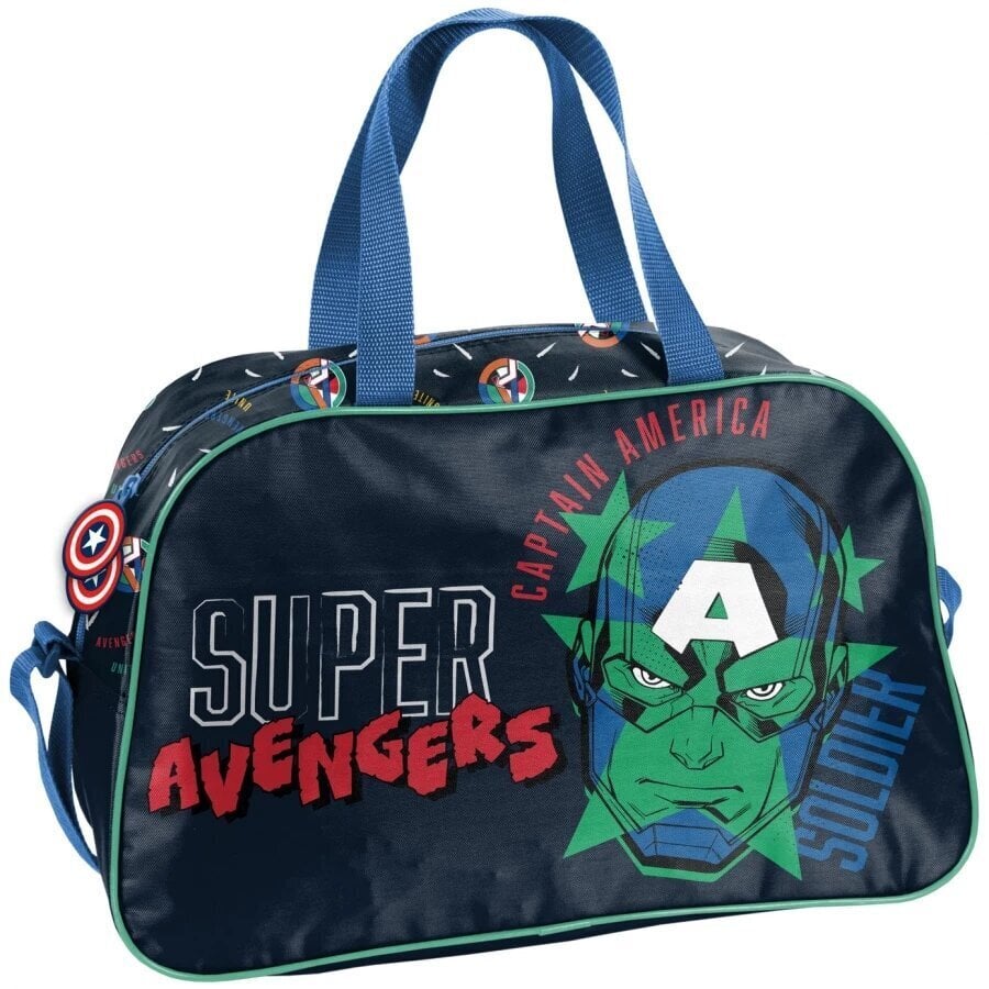 Laste spordikott Paso Avengers Cpt America AV22CN-074, 42x25x13 cm hind ja info | Koolikotid, sussikotid | kaup24.ee