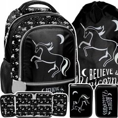 Seljakott koos tarvikutega Night Unicorn PP23OL-260, 3 osa цена и информация | Школьные рюкзаки, спортивные сумки | kaup24.ee
