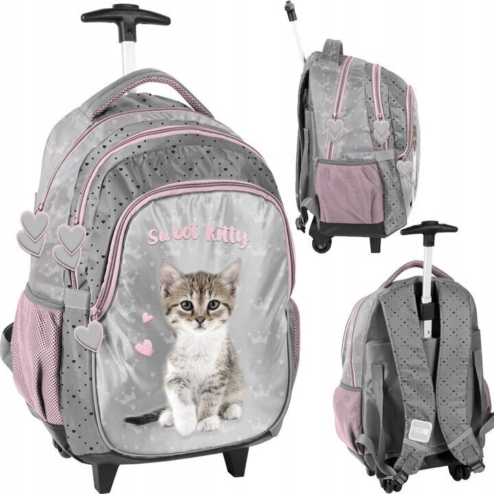 Ratastega kooli seljakott Paso Kitty PP23KC-997, 45x29x24 cm hind ja info | Koolikotid, sussikotid | kaup24.ee