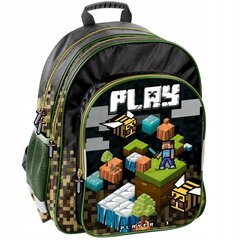 Kooli seljakott Paso Minecraft PP22GM-090, 38x29x20 cm hind ja info | Koolikotid, sussikotid | kaup24.ee