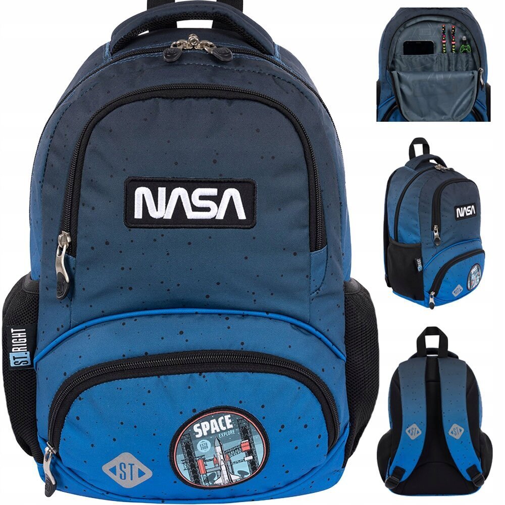 Kooli seljakott St.Right BP-71 Space Moon NASA 657160, 14 l, 38x26,5x16 cm цена и информация | Koolikotid, sussikotid | kaup24.ee