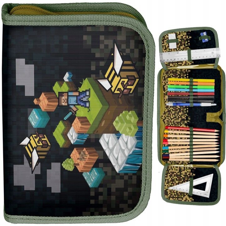 Kooli seljakott koos tarvikutega Paso Minecraft PP22GM-090, 3 osa hind ja info | Koolikotid, sussikotid | kaup24.ee