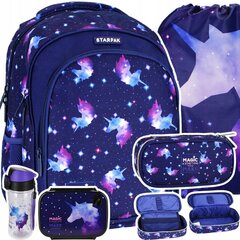 Kooli seljakott koos tarvikutega, Starpak, 5 osa цена и информация | Школьные рюкзаки, спортивные сумки | kaup24.ee
