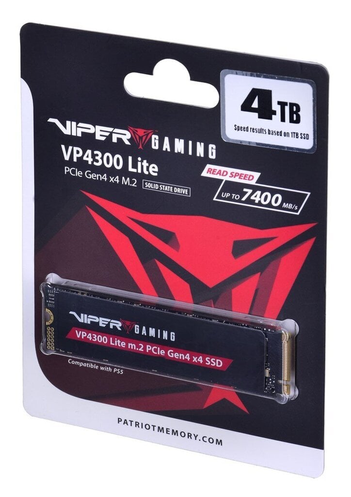 Patriot Viper VP4300L hind ja info | Sisemised kõvakettad (HDD, SSD, Hybrid) | kaup24.ee