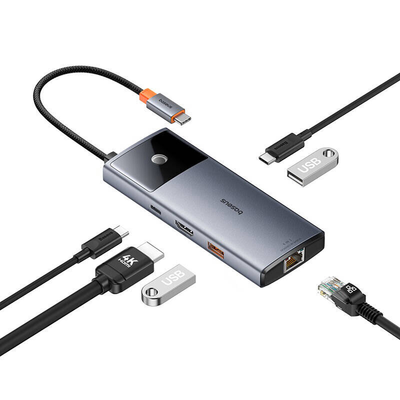 Baseus Metal Gleam 2 Series hind ja info | USB jagajad, adapterid | kaup24.ee