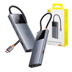 Baseus Metal Gleam 2 Series цена и информация | USB jagajad, adapterid | kaup24.ee