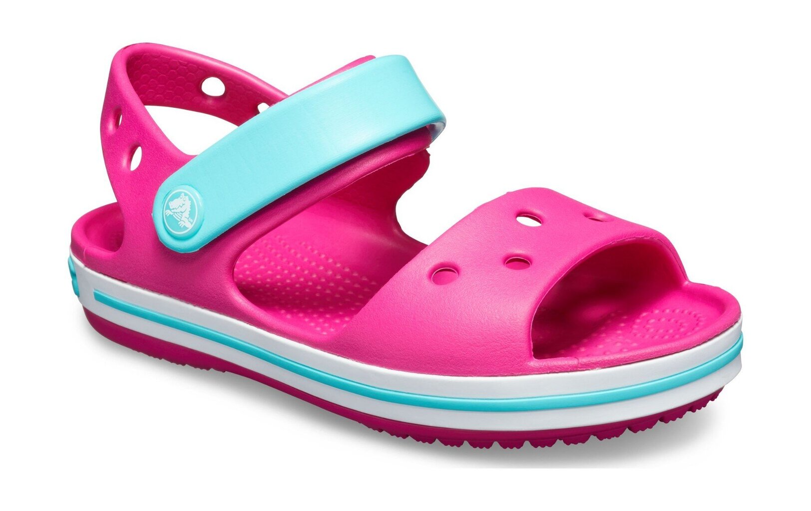 Sandaalid Crocs Kids' Crocband Sandal, Candy Pink/Pool hind ja info | Laste sandaalid | kaup24.ee