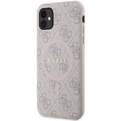 Guess GUHMN61G4GFRP iPhone 11 6.1" | Xr różowy|pink hardcase 4G Collection Leather Metal Logo MagSafe цена и информация | Чехлы для телефонов | kaup24.ee