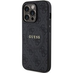 Чехол Guess для iPhone 13 Pro 6,1 GUHMP13LG4GFRK черный HC MAGSAFE PU 4G RING CLASSIC LOGO цена и информация | Чехлы для телефонов | kaup24.ee