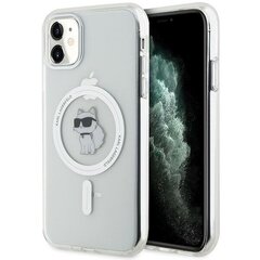 Karl Lagerfeld KLHMN61HFCCNOT iPhone 11 przezroczysty|transparent hardcase IML Choupette MagSafe цена и информация | Чехлы для телефонов | kaup24.ee