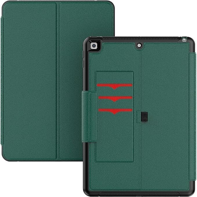 Kaane ümbris iPad 8/7 10.2 tahvelarvutile koos rahakotiga Magnetic Green hind ja info | Tahvelarvuti kaaned ja kotid | kaup24.ee