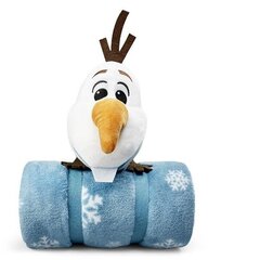 Плюшевая игрушка Disney Frozen Olaf 28 см + флисовое одеяло XL цена и информация | Покрывала, пледы | kaup24.ee