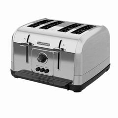 Morphy Richards 240130 toaster 4 slice(s) 1800 W Brushed steel цена и информация | Тостеры | kaup24.ee