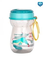 Sportlik joogitops koos klappkaane ja kõrrega Canpol Babies 350 ml, 56/518 цена и информация | Бутылочки и аксессуары | kaup24.ee