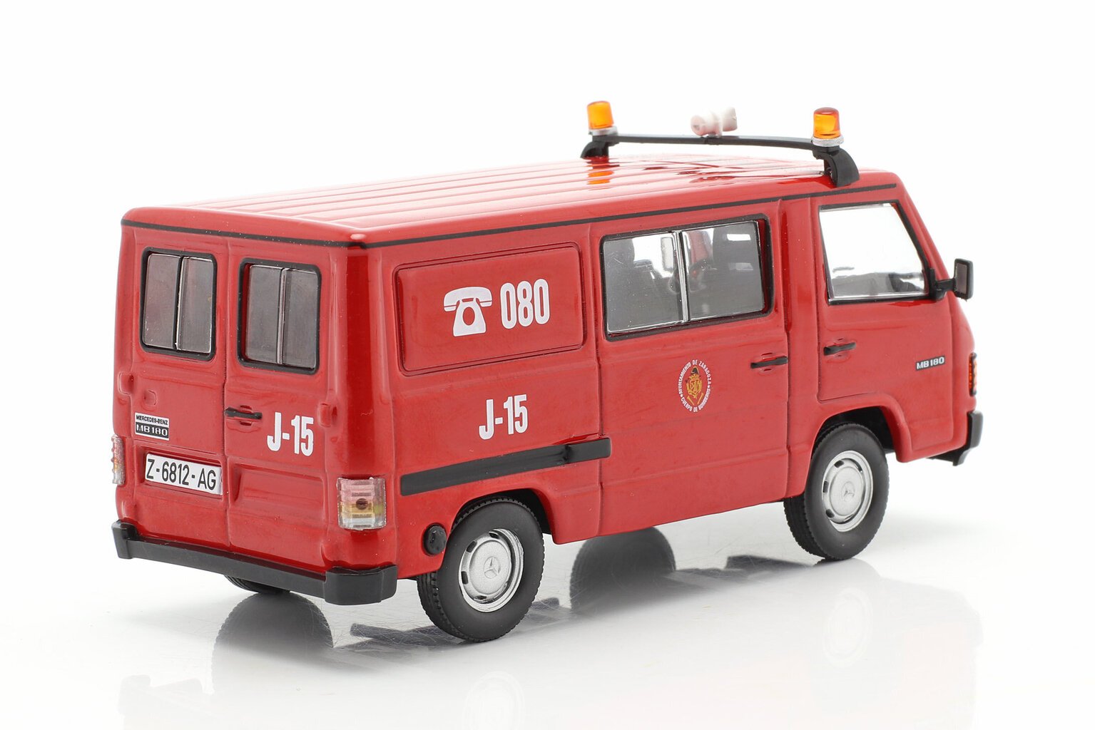 Kollektsioneeritav mudel Mercedes-Benz MB180 Bomberos Fire Brigade 1:43 hind ja info | Mudelautode kollektsioneerimine | kaup24.ee