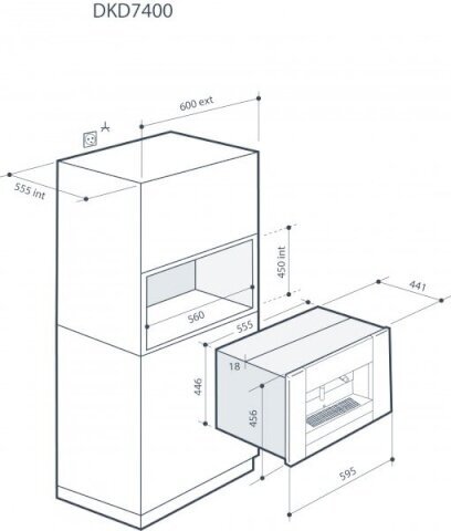 De Dietrich DKD7400X цена и информация | Kohvimasinad | kaup24.ee