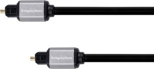 Kruger Matz Basic Toslink-Toslink оптический кабель 50 см цена и информация | Кабели и провода | kaup24.ee