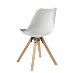 Комплект из 2-х стульев Dima O, белый/серый цена и информация | Стулья для кухни и столовой | kaup24.ee
