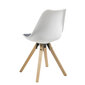 2 tooli komplekt Dima O, valge/hall hind ja info | Söögilaua toolid, köögitoolid | kaup24.ee