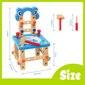 Hariv laste ehituskomplekt Nukdey, sinine hind ja info | Arendavad mänguasjad | kaup24.ee