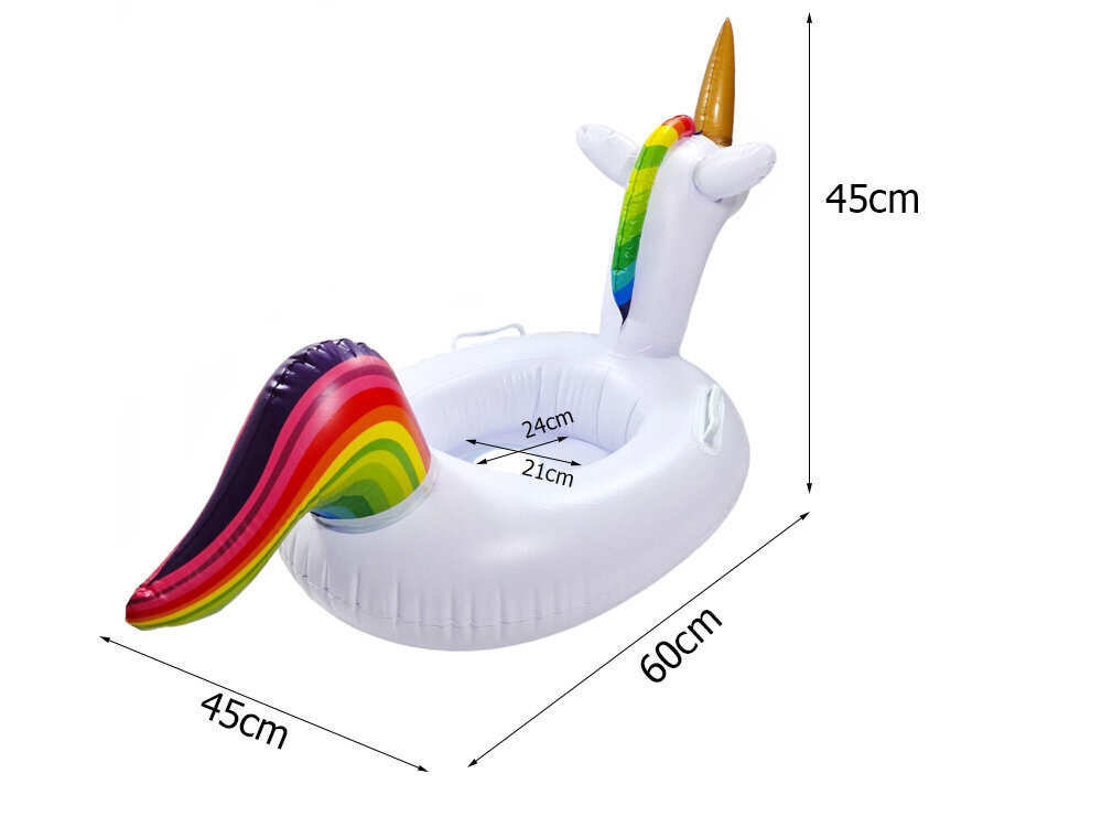 Täispuhutav ujumisrõngas "Ükssarvik" hind ja info | Täispuhutavad veemänguasjad ja ujumistarbed | kaup24.ee