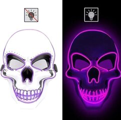 LED mask, kolju YeahBoom Halloween hind ja info | Karnevali kostüümid | kaup24.ee