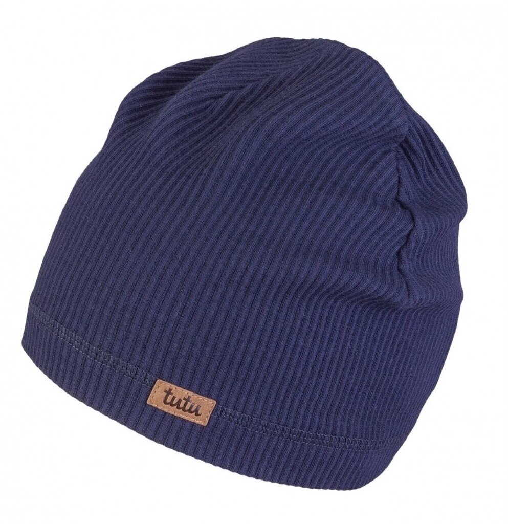 TuTu ühekihiline puuvillane müts.3-006082, sinine hind ja info | Poiste mütsid, sallid, kindad | kaup24.ee