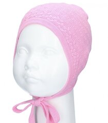TuTu вязанная шапка из органического хлопка, розовая цена и информация | Шапки, перчатки, шарфики для новорожденных | kaup24.ee