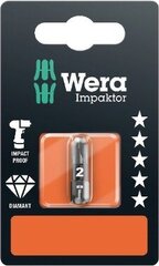 Wera 855/1 Impaktor otsak PZ 2 x 25mm, 4 tk hind ja info | Käsitööriistad | kaup24.ee
