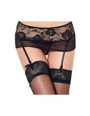 QUEEN LINGERIE KUNINGANNA PESU LILLELINE PITSI RIPSPARÖÖ JA STRILLID L/XL цена и информация | Сексуальное женское белье | kaup24.ee