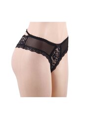 QUEEN LINGERIE ТРУСИКИ QUEEN LINGERIE С ЦВЕТОЧНЫМ КРУЖЕВОМ, S/M цена и информация | Сексуальное женское белье | kaup24.ee