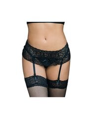 QUEEN LINGERIE QUEEN LINGERIE ПОЯС ДЛЯ ПОДПОЛКОВ С ЦВЕТОЧНЫМ ДИЗАЙНОМ И ТОНГИ L/XL цена и информация | Сексуальное женское белье | kaup24.ee