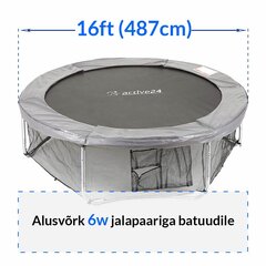 Alusvõrk Active24 16ft, 487cm hind ja info | Batuudid ja batuudi varuosad | kaup24.ee