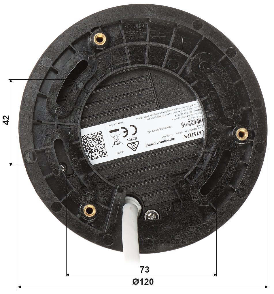 IP kaamera Hikvision DS-2CD2546G2-IS(2.8MM)(C)(must) hind ja info | Valvekaamerad | kaup24.ee