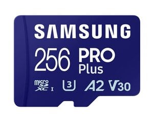 Samsung microSD Card SB PRO Plus 256 GB hind ja info | Mobiiltelefonide mälukaardid | kaup24.ee
