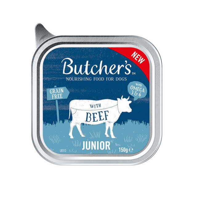 Butcher's Original Junio ​​väikestele kutsikatele veiselihaga, 150g цена и информация | Konservid koertele | kaup24.ee