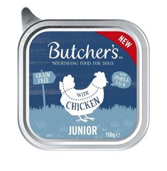 Корм с курятиной Butcher's Original Junior цена и информация | Консервы для собак | kaup24.ee