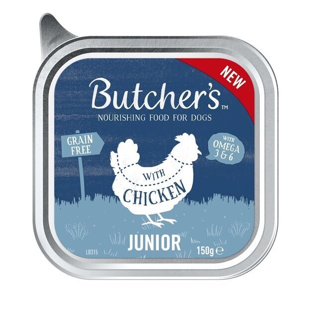 Butcher's Original Junior kanaga, 150g hind ja info | Konservid koertele | kaup24.ee