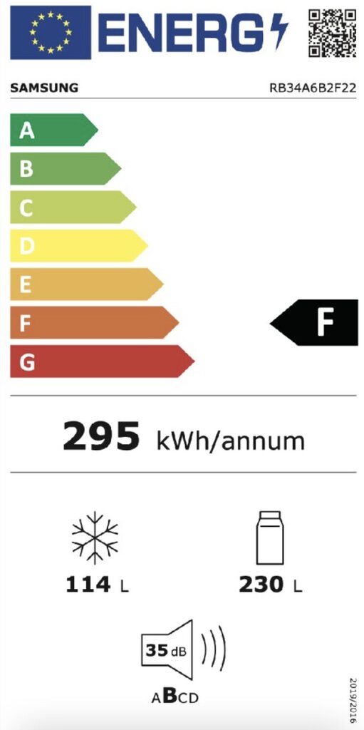 Samsung RB34A6B2F22 цена и информация | Külmkapid | kaup24.ee