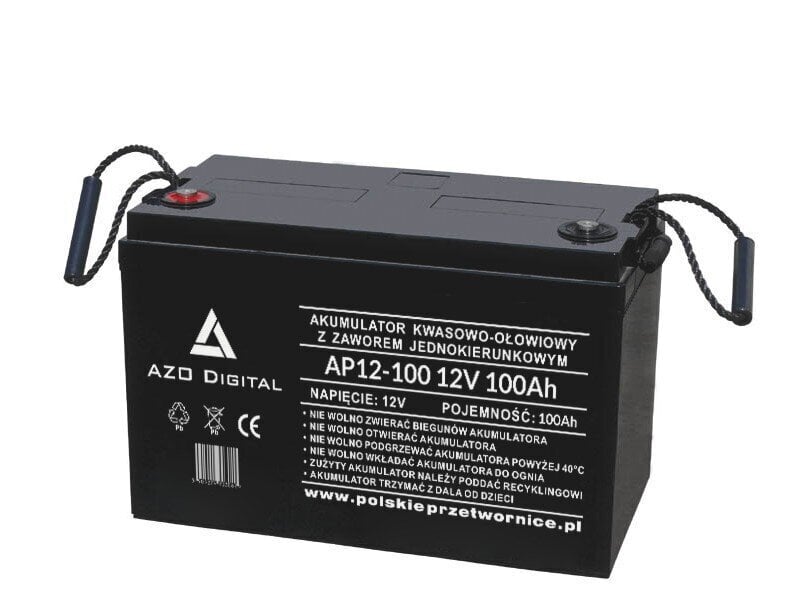 Aku Vrla Agm Azo Digital AP12-100, 12V, 100Ah hind ja info | Akud | kaup24.ee