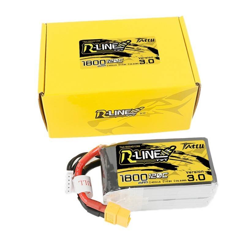 Aku Tattu R-line 3.0 1800mAh 14,8v 120c 4S1p XT60 цена и информация | Nutiseadmed ja aksessuaarid | kaup24.ee