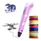 3D pliiats +60m plastikfilament, roosa цена и информация | Nutiseadmed ja aksessuaarid | kaup24.ee