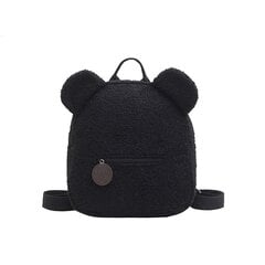 Милый рюкзак с плюшевым мишкой, черный цена и информация | Рюкзаки и сумки | kaup24.ee