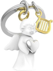 Брелок ангел-хранитель и его арфа, белый цена и информация | Брелки | kaup24.ee
