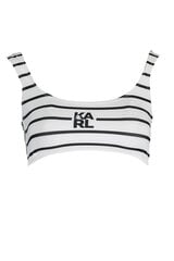Bikiinid naistele Karl Lagerfeld Beachwear KL22WTP16, valge hind ja info | Naiste ujumisriided | kaup24.ee