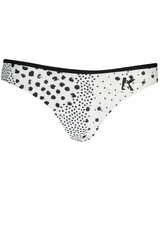 Bikiinipüksid naistele Karl Lagerfeld Beachwear KL22WBT21, valge/must hind ja info | Naiste ujumisriided | kaup24.ee