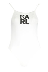 Ujumisriided naistele Karl Lagerfeld Beachwear KL22WOP01, valge цена и информация | Купальники | kaup24.ee