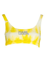 Bikiinitop naistele Karl Lagerfeld Beachwear KL22WTP18, kollane hind ja info | Naiste ujumisriided | kaup24.ee