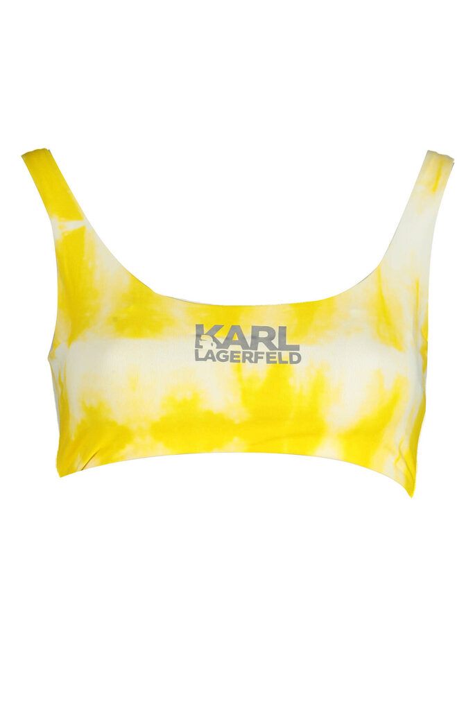 Bikiinitop naistele Karl Lagerfeld Beachwear KL22WTP18, kollane цена и информация | Naiste ujumisriided | kaup24.ee