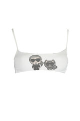 Bikiinitop naistele Karl Lagerfeld Beachwear KL22WTP04, valge hind ja info | Naiste ujumisriided | kaup24.ee